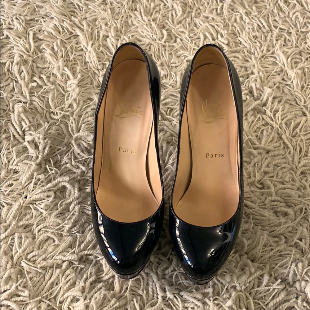 Christian Louboutin Patent Black Heels